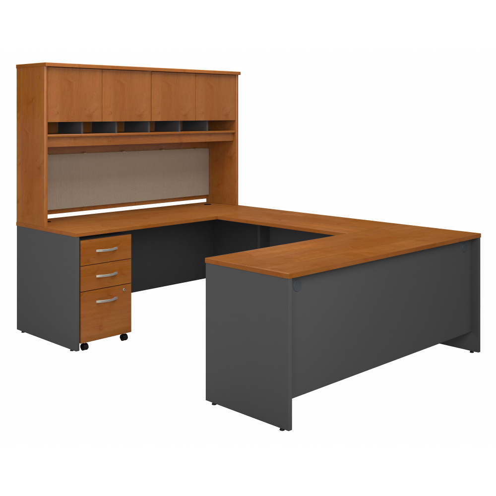 Series C 72W U Shaped Desk with Hutch and Storage