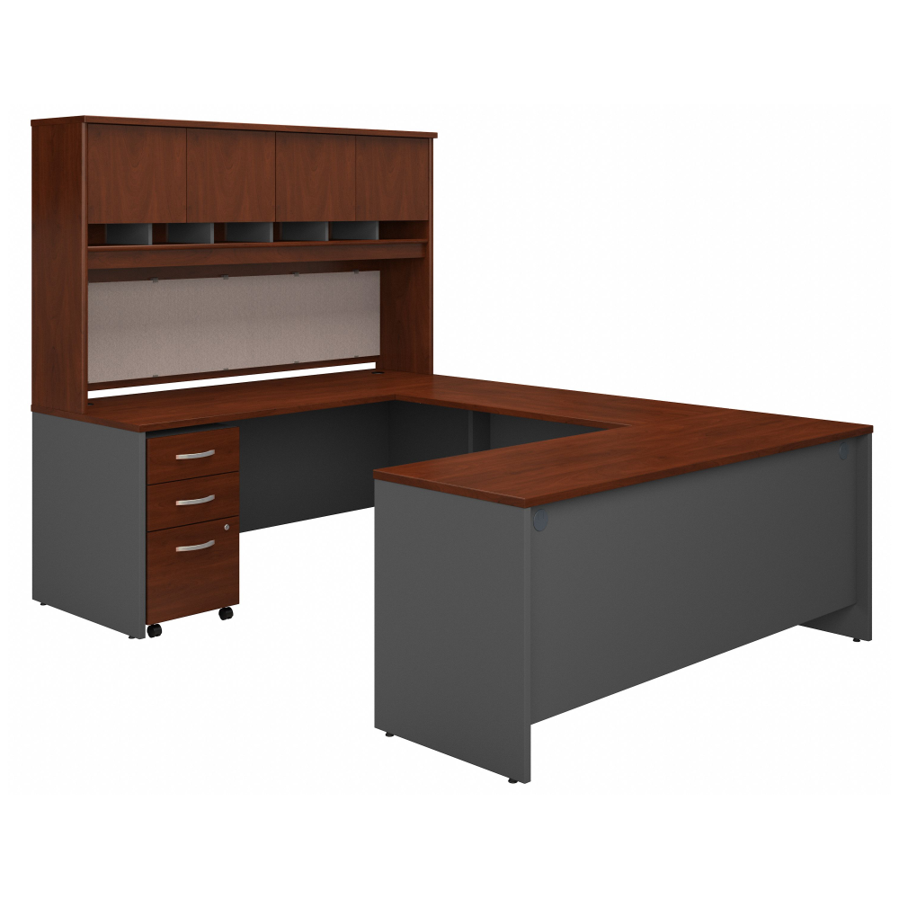 Series C 72W U Shaped Desk with Hutch and Storage