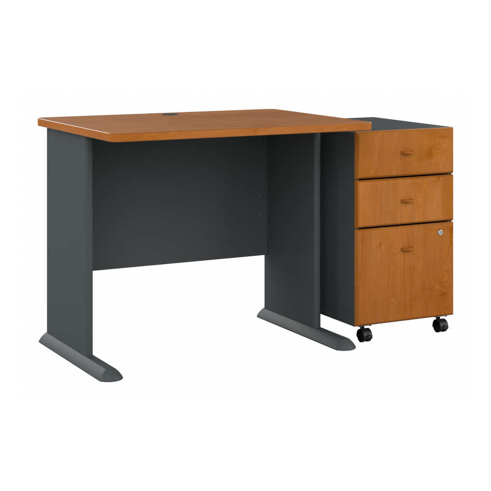 Series A 36W Desk with Mobile File Cabinet