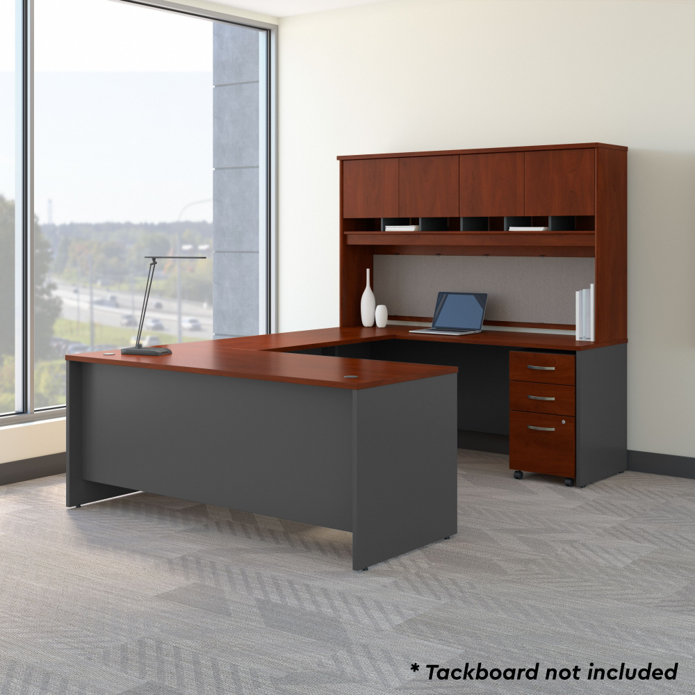 Series C 72W U Shaped Desk with Hutch and Storage